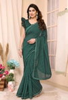 Gc Georgette Silk Party Wear Readymade sarees Wholesale Price In Surat